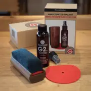 GrooveWasher Record Vinyl LP Cleaning Kit WALNUT brush cleaning fluid BOX