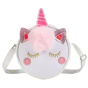 Cute Unicorn Crossbody Bags For Girl Purse and Handbag Women Small Coin Pouch Kawaii Shiny Shoulder Bag Kid Ladies Wallet