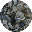 18" Agate table Top Marble semi precious stones pietradura Work home decor