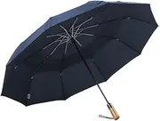 [WICRFYHD] Travel Umbrella Auto Open & Close, Thickened Windproof Fully Automatic Umbrellas, Collapsible Small Compact 10 RIBS Backpack Car Travel Essentials Purse Umbrellas for Rain