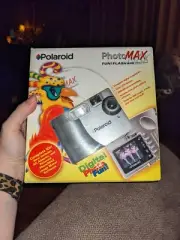 Polaroid PhotoMAX Fun Flash 640 Digital Camera Creative Kit 1999 photo max NIB