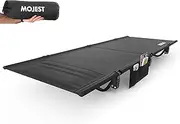Mojest Ultralight Camping Cot for Adults - Portable Folding Camping Bed, Supports 350 lbs - Lightweight for Travel, Camping, Hiking, Backpacking, Mountaineering, Black