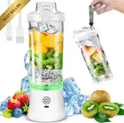 600ML Portable Blender, Rechargeable, 6 Blades, IP67 Waterproof, 4000mAh