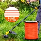 2.4mm*370m Trimmer Line Round Whipper Snipper Wire Brush Cutter Cord Orange AU