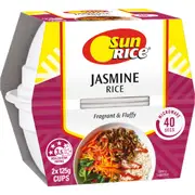 Sunrice Microwave Jasmine Rice Cup 125g x 2 pack