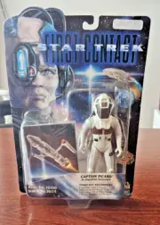 STAR TREK CAPT. PICARD IN SPACESUIT ACTION FIGURE PLAYMATES #16115, 1996 SEALED