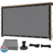 Sunocity 6'X 20' 90% Sun Shade Cloth Outdoor Patio Light Grey Pergola Shades