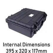 GearSafe GS-016High Impact Shock Protective Plastic Case in Black