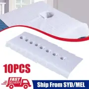 10x Cotton Spa Half Massage Table Cover Cosmetic Bed Face Hole Towel 55 x 75cm