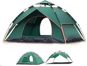 Instant Pop Up Camping Tents for 2-3 Persons, Double Layer Dome Tent Waterproof 2000Mm Sun Shade for Beach/Hiking/Backpacking/Fishing Instant Sun Shelter Canopy