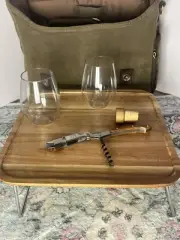 LEGACY, Wine Tote: Glasses & Mini Table, 2 Bottle Picnic Bag Valentine’s Day