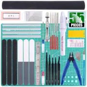 55Pcs Professional Modeler Basic Tools Craft Set Hobby Building Tools Kit wit...
