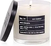 Lulu Candles | Nag Champa - Indian Incense | Luxury Scented Soy Jar Candle | Hand Poured in The USA | Highly Scented & Long Lasting- 6 Oz.
