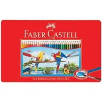 在飛比找樂天市場購物網優惠-Faber-Castell水性色鉛筆紅色精緻鐵盒裝36色組*