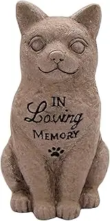 Napco 'in Loving Memory' Cat Remembrance Statue, Bereavement Cat Figurine, Home & Garden Decor, 6.5 Inches