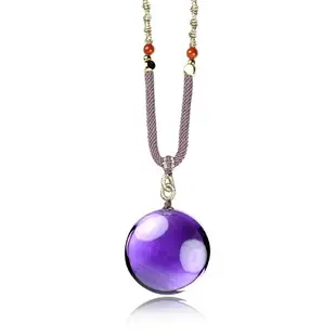 紫水晶 頂級冰紫金字塔紫水晶 寶石級紫水晶吊墜 獨一單品｜特製中國繩結 正佳珠寶