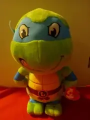 TY Beanie Buddy LEONARDO Teenage Mutant Ninja Turtles 10 inch TMNT NWT