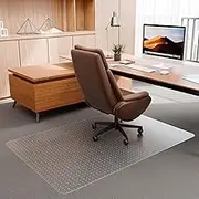 100pointONE Large Office Chair Mat for Carpet, 40" x 60" Clear Desk Chair Mat for Low Pile Carpeted Floors- Easy Glide Plastic Floor Mat for Office Chair on Carpet