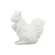 White Moose Resin Squirrel Twin Home/Living Room Ornament Decor Set White