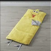 Crate & Barrel Land Of Nod Sesame Street Big Bird Child Sleeping Bag