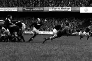 Wales Gareth Edwards Feeds The Ball To His Backs 1972 Old Rugby Photo