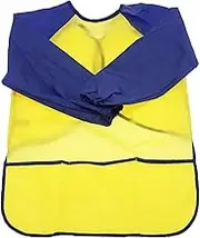 SING F LTD Kid Children Apron Toddler Art Feeding Smock Long Sleeve Painting Yellow M