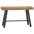 vidaXL Bench 80 cm Solid Wood Teak 2BB