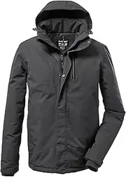 [killtec] KOW 161 MN JCKT KG 43055-000 Men's Functional Outdoor Jacket with Removable Hood Dark Steel Size 26