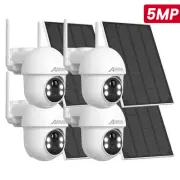 ANRAN 5MP Wireless WiFi Security Camera Solar Battery 2-Way Audio Night Vision