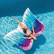 Swim Ring Airbeds Summer Beach Seaside Pool Large Angel Wings Floating Bed Children Inflatable Swimming Ring Toy Adult Thick LWX