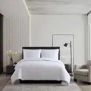 Vera Wang Double Diamond Matelasse White Comforter Set, King