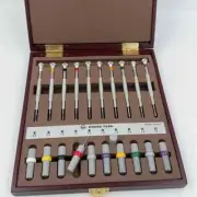 10PCS Set Watch Repair Screwdriver Stainless Steel Tool Wooden Box Packaging