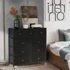 Chest of 9 Drawers Tallboy Cabinet Dresser Storage Organiser Closet Organizer Be