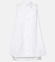 [Sacai] Sacai Poplin minidress AU 14 white