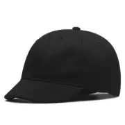 Men Short Brim Plain Baseball Cap Oversize Polo Dad Hat L/XL for Big/Large Head