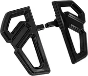 HDBUBALUS Motorcycle Passenger Footboard Rear Floorboard Foot Pegs Fit For Harley Touring Road King Electra Glide Street Glide Road Glide Dyna All Black