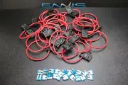 (100) 16 GAUGE ATC FUSE HOLDER W/ FUSE IN-LINE AWG WIRE COPPER 12 VOLT BLADE