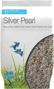 Aqua Natural Aquarium Gravel, Silver Pearl