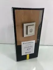 Baldwin Prestige Series Single Cylinder Square Deadbolt SmartKey Satin Nickel