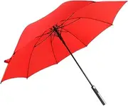 Umbrellas For Rain 27-inch Golf Umbrella Automatic Sunny And Rainy Dual-use Long Handle Umbrella Men's Business Umbrella Outdoor Umbrellas(Red)