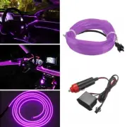 2M LED Car Interior Decorative Atmosphere Wire Strip Light Accessories Purple FZ (for: Volkswagen)