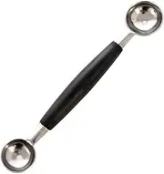 Ice Cream Scooper - Melons Baller Scoop, Cookie Trigger Balls | Stainless Steel Remover Melons Baller, Smooth Round Melons Balls Scoop for Watermelon Fruit Vegetable Cutter Shapes Set, Black,18cm