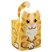 Herrschners® Kitty Tissue Box Cover Plastic Canvas Kit