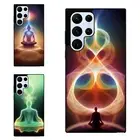 Hindu chakras symbols glowing For Samsung Galaxy Z Fold Flip 3 4 5 6 Impact Case