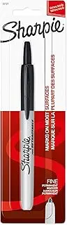 Sharpie Retractable Permanent Marker, Fine Point, Black, 1 Count