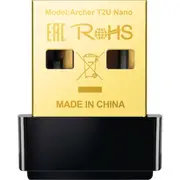 TP-LINK T2UNANO Ac600 Dual Band Nano Adapter Archert2unano High Speed Wi-Fi: Up To 600Mbps Speeds