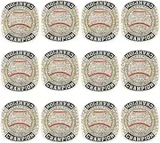 12 Pcs Baseball Championship Ring Trophy Award Gift Tournament Championship Ring Winner Tournament Team, from Size 8 to 11,