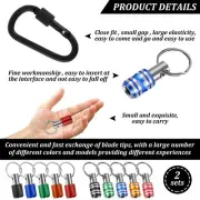 13X 1/4" Hex Shank Screwdriver Bit Holder Extension Bar Keychain Screw Adapterㄨ