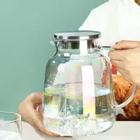在飛比找momo購物網優惠-【好拾物】耐熱玻璃 玻璃水壺 把手水壺 山形款1500ml(