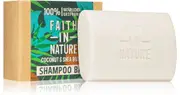 Faith In Nature Organic Solid Coconut & Shea Butter Shampoo For Hydration & Shine 85g